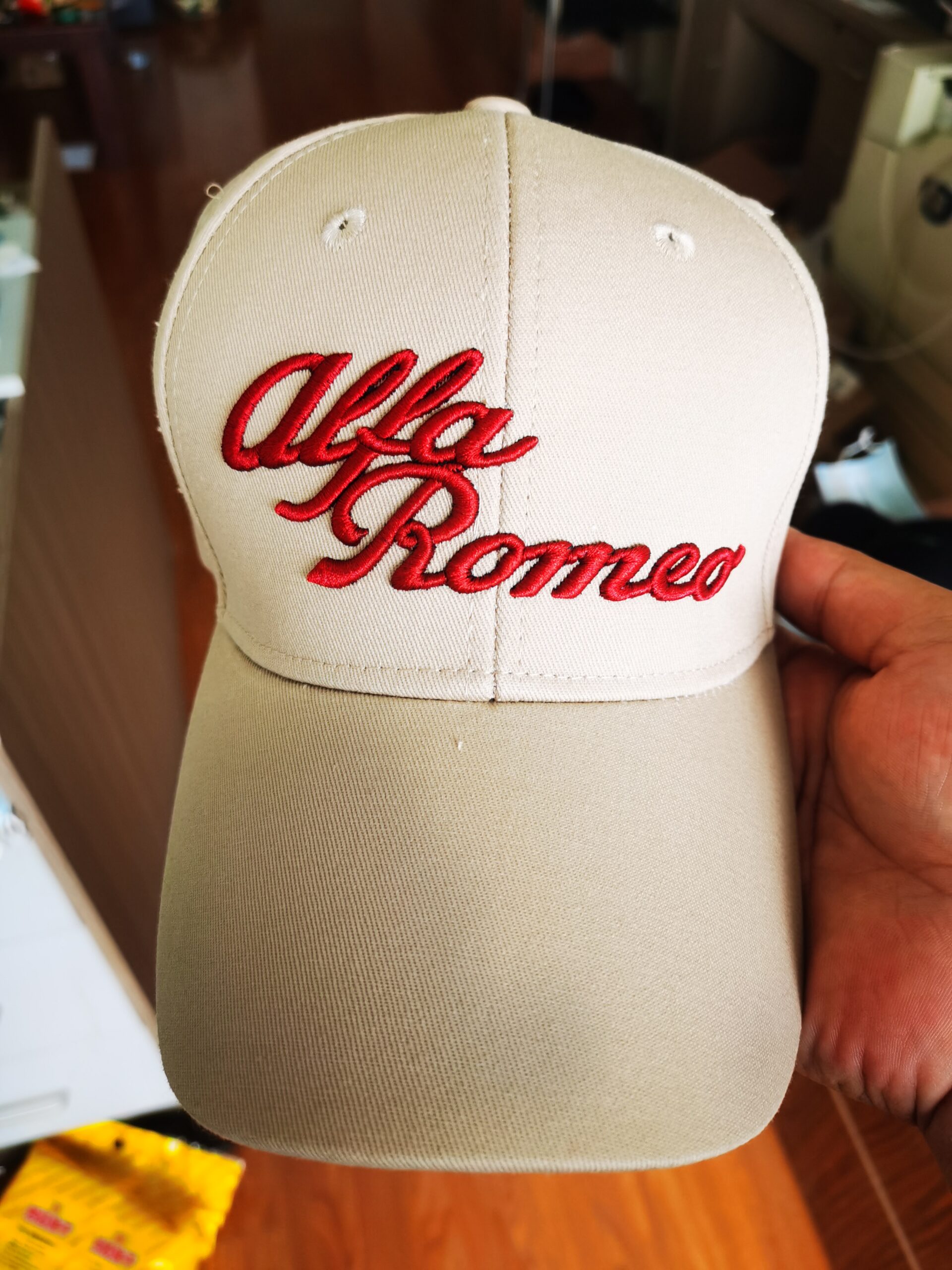 Cotton Twill Cap With 3D Embroidery