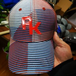 2022-01-03_17-26-56_656 100% Cotton Striped Baseball Cap | 3D Letter Silicone Printing Custom Hat