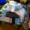 100% cotton striped cap